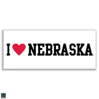  Huskers | Nebraska 6 In I Love Nebraska Decal | Alumni Hall