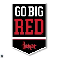  Huskers | Nebraska 6 In Go Big Red Decal | Alumni Hall