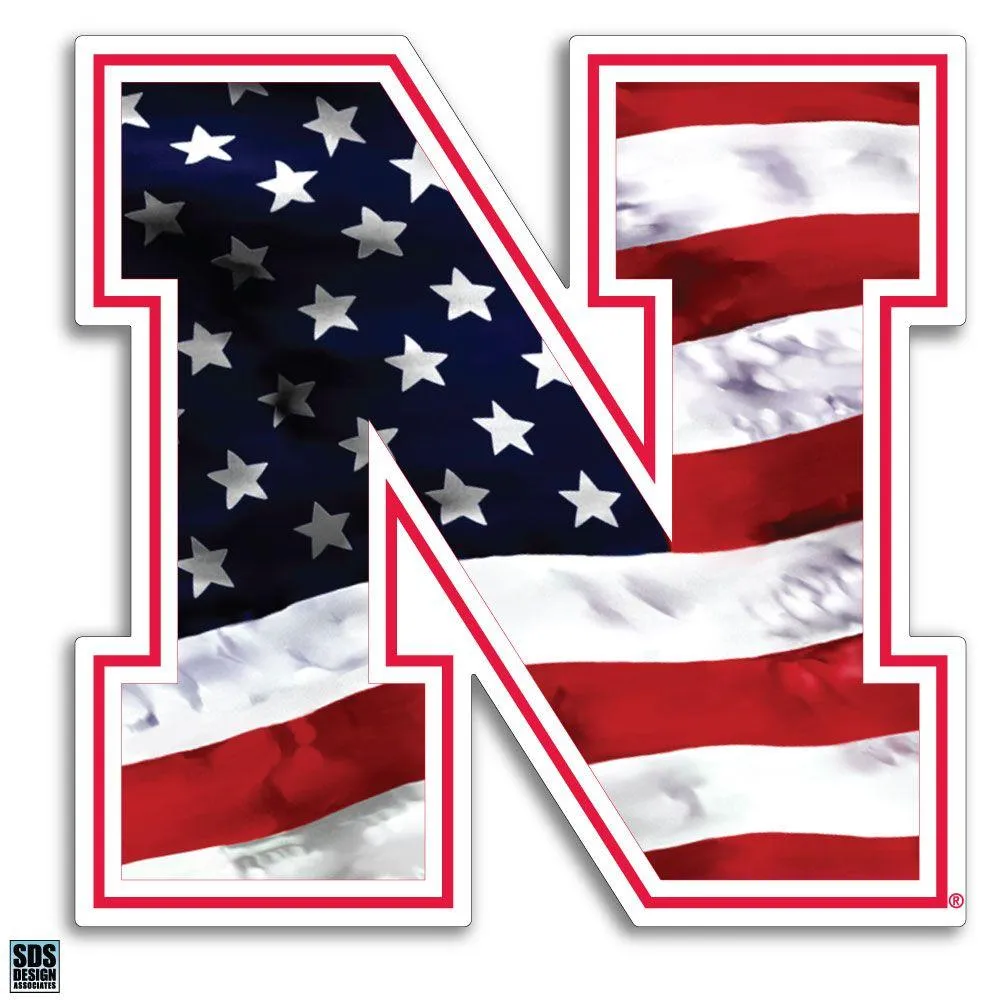  Huskers | Nebraska 6 In Americana N Logo Decal | Alumni Hall