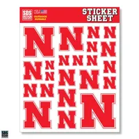  Huskers | Nebraska Sticker Sheet | Alumni Hall