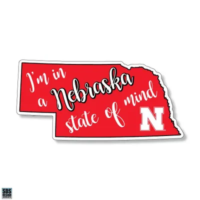  Huskers | Nebraska 6 Inch State Of Mind Decal | Alumni Hall