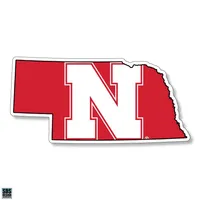  Huskers | Nebraska 6 Inch State Decal | Alumni Hall