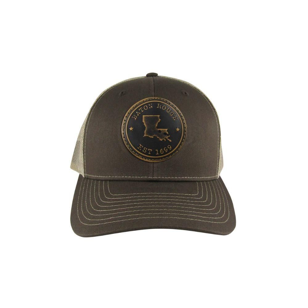  Ah | Baton Rouge Zeppro Leather Circle Patch Adjustable Hat | Alumni Hall