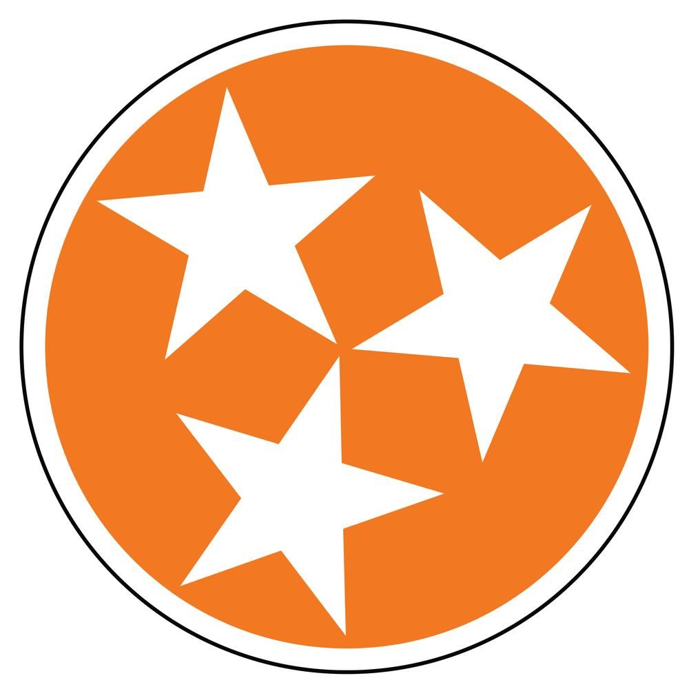 Tennessee Decal Orange Tristar