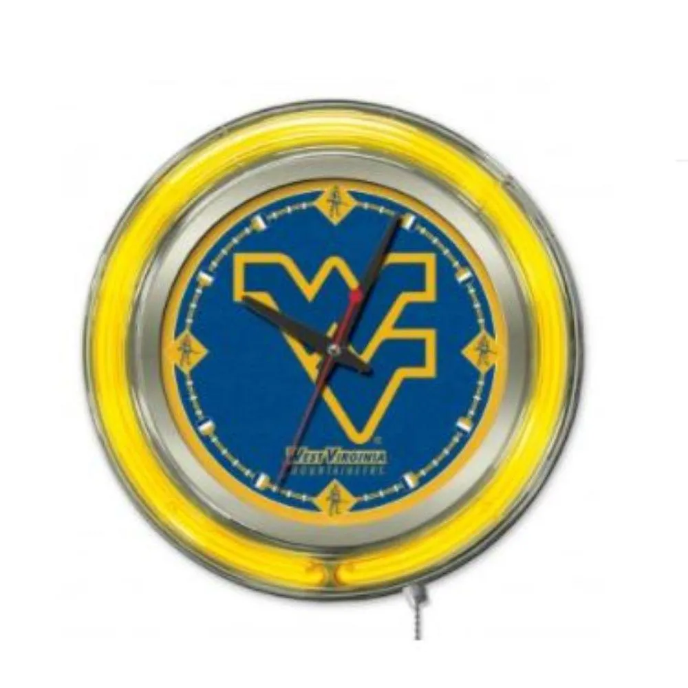 West Virginia 15 inch Neon Wall Clock