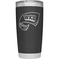  Wku | Western Kentucky Yeti 20oz Black Powder Coated Rambler | Alumni Hall