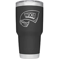 Western Kentucky Yeti 30 Oz Black Powder Coated Rambler