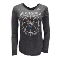 Huskers | Nebraska Adidas Basketball Long Sleeve Crew Alumni Hall