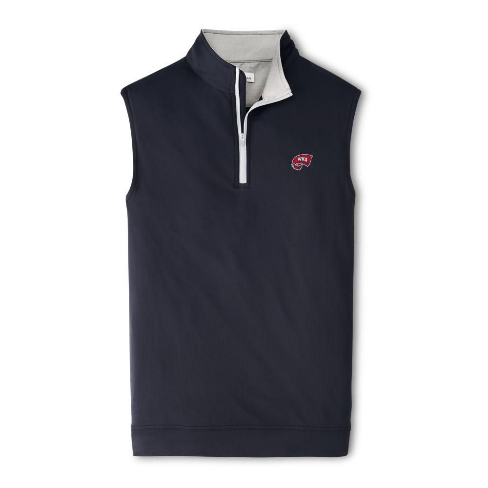 Western Kentucky Peter Millar Galway Quarter Zip Vest