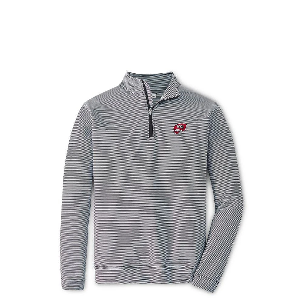 Western Kentucky Peter Millar Perth Mini Stripe Stretch 1/4 Zip
