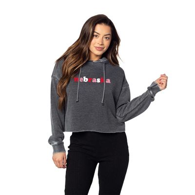 Huskers | Nebraska Chicka- D Campus Multi Retro Cropped Hoodie Alumni Hall