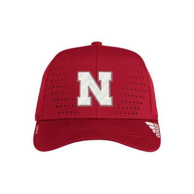  Huskers | Nebraska Adidas Laser Performance Structured Hat | Alumni Hall