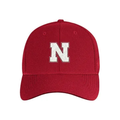 Huskers | Nebraska Adidas Coach Structured Flex Fit Hat Alumni Hall