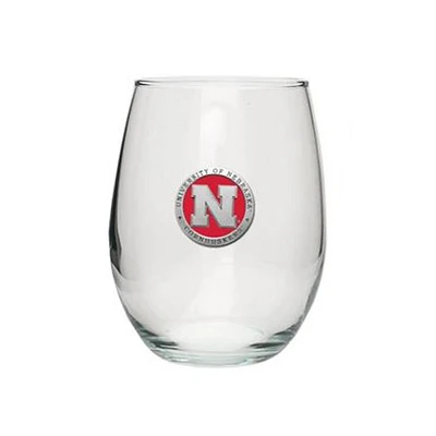Nebraska Heritage Pewter 12 Oz Stemless Goblet Glass