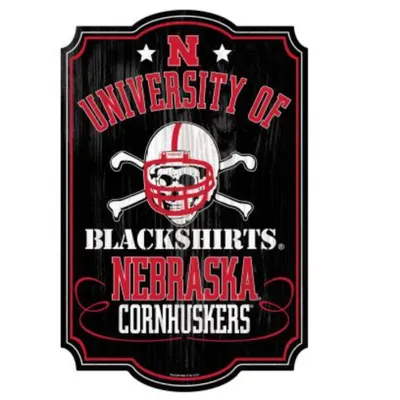  Huskers | Nebraska Wincraft Blackshirts Wood Sign | Alumni Hall