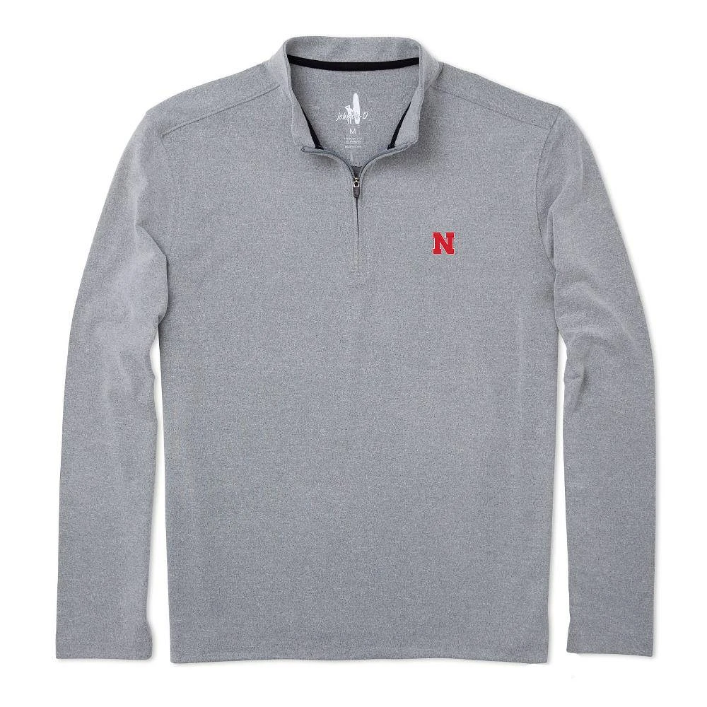 Nebraska Johnnie-O Brady Fleece 1/4 Zip Pullover