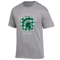 Spartans | Michigan State Champion Women's Script Gingham Tee Alumni Hall