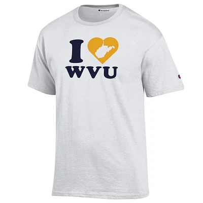 West Virginia Champion Women's I Love WVU Tee