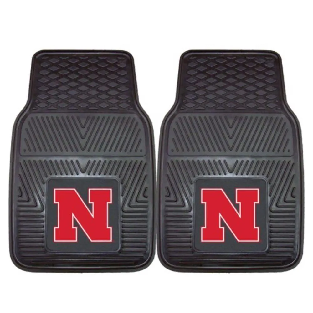  Huskers | Nebraska 2 Pack Heavy Vinyl Car Mats | Alumni Hall