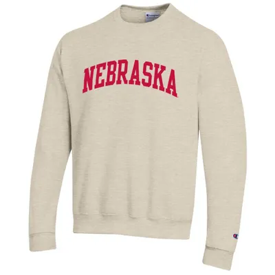 Huskers | Nebraska Champion Oatmeal Arch Fleece Sweatshirt Alumni Hall