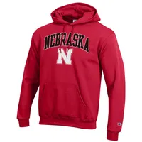 Huskers | Nebraska Champion Arch Logo Fleece Hoodie Alumni Hall