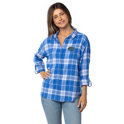 Gators | Florida University Girls Women's Boyfriend Plaid Shirt Alumni Hall