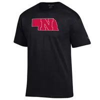 Huskers | Nebraska Champion Logo State Tee Alumni Hall