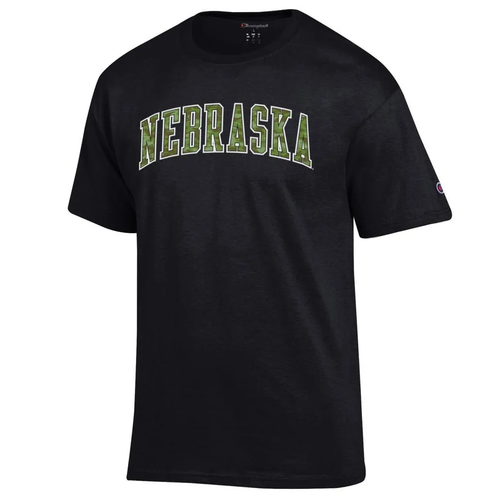 Huskers | Nebraska Champion Camo Arch Tee Alumni Hall