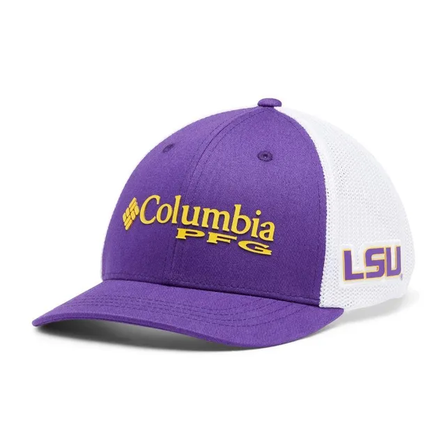 AUB, Auburn Columbia PFG Mesh Snap Back Hat