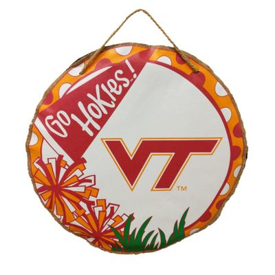  Vt | Virginia Tech Magnolia Lane Burlap Hanger | Alumni Hall