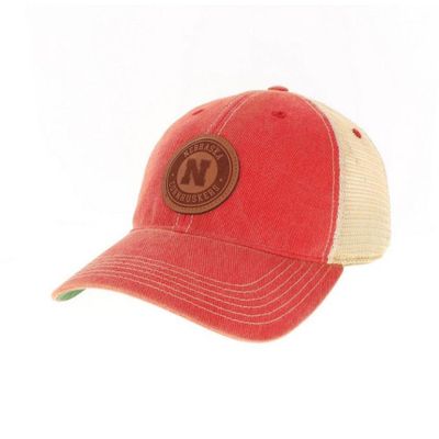 Alumni Hall Huskers, Nebraska 47 Brand Four Stroke Patch Trucker Hat, Alumni Hall