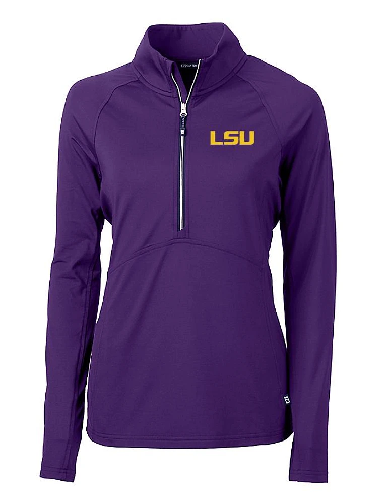 LSU Cutter & Buck Adapt Eco Half Zip Pullover