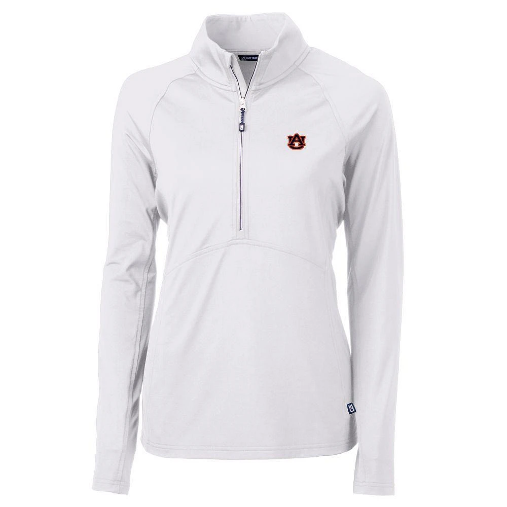 Auburn Cutter & Buck Adapt Eco Half Zip Pullover