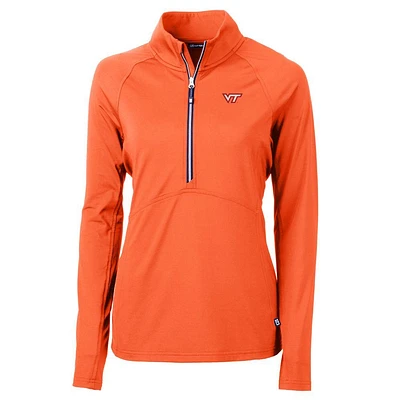 Virginia Tech Cutter & Buck Adapt Eco Half Zip Pullover