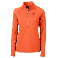 Virginia Tech Cutter & Buck Adapt Eco Half Zip Pullover