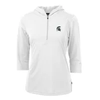 Spartans | Michigan State Cutter & Amp ; Buck Virtue Ecopique Half Zip Hoodie Alumni Hall