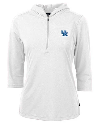 Kentucky Cutter & Buck Virtue Ecopique Half Zip Hoodie