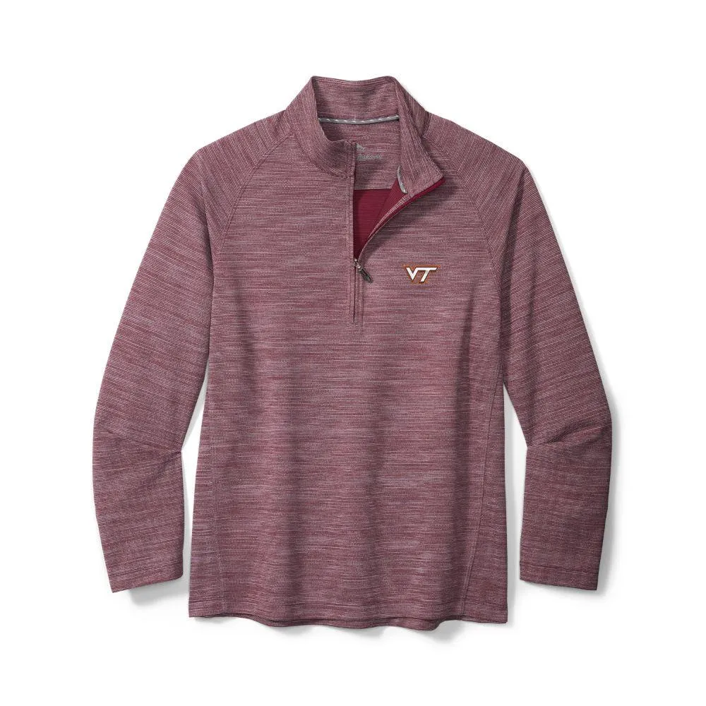 Hokies | Virginia Tech Tommy Bahama Men's Play Action Half Zip Pullover Alumni Hall