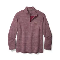 Hokies | Virginia Tech Tommy Bahama Men's Play Action Half Zip Pullover Alumni Hall