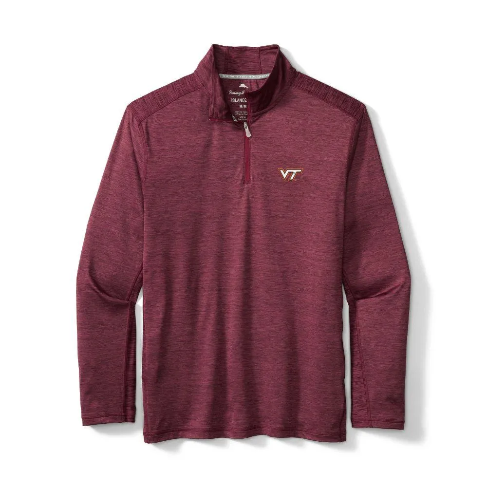 Hokies | Virginia Tech Tommy Bahama Delray Half Zip Pullover Alumni Hall