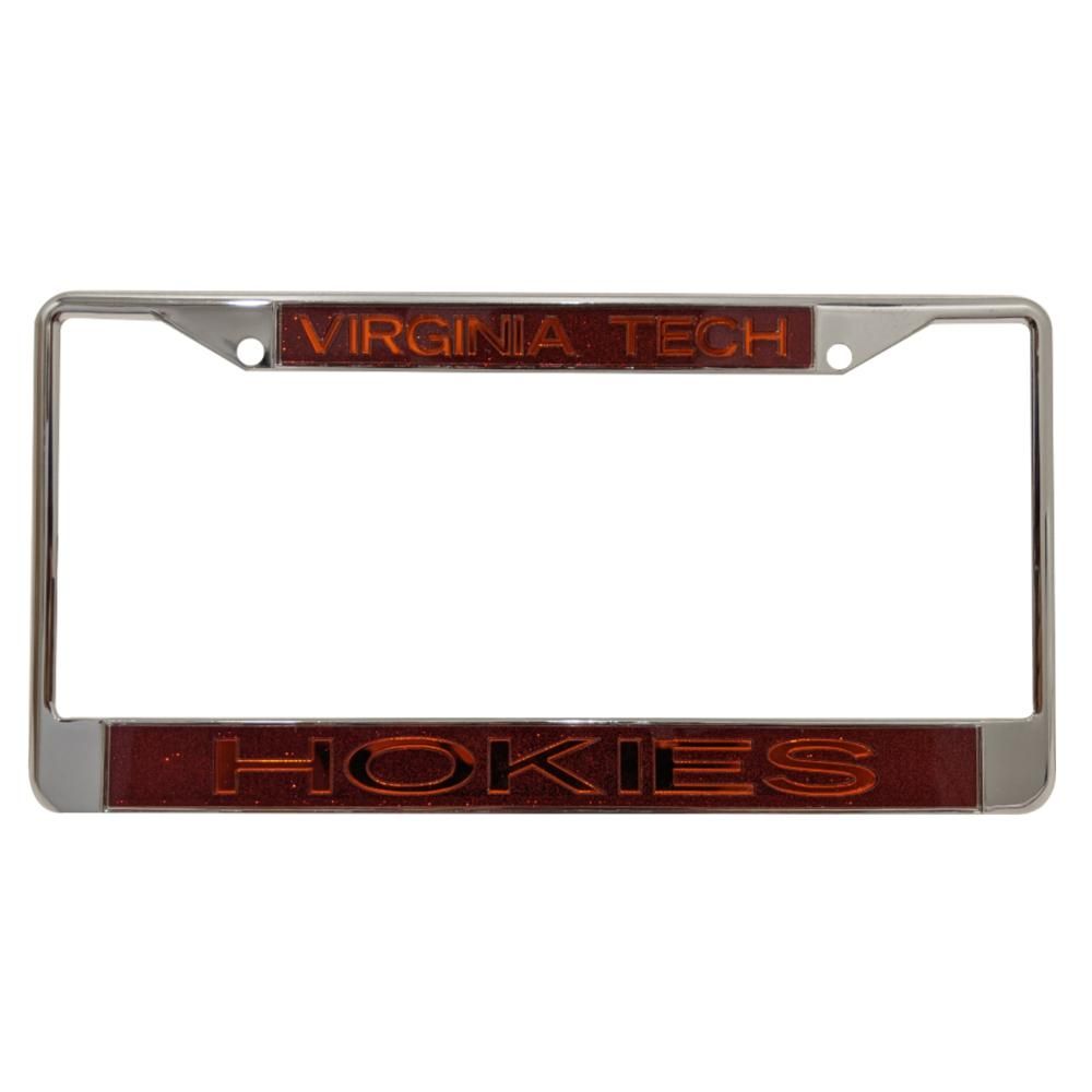 Vt | Virginia Tech Glitter License Plate Frame | Alumni Hall