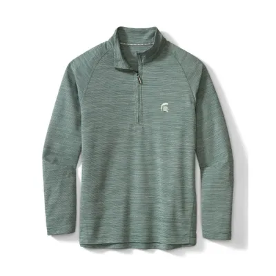 Spartans | Michigan State Tommy Bahama Men's Play Action Half Zip Pullover Alumni Hall