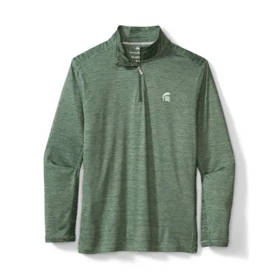 Spartans | Michigan State Tommy Bahama Delray Half Zip Pullover Alumni Hall