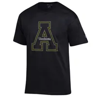 App | Appalachian State Champion Neon Block A Tee Alumni Hall