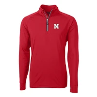 Nebraska Cutter And Buck Adapt Eco Knit 1/4 Zip Pullover