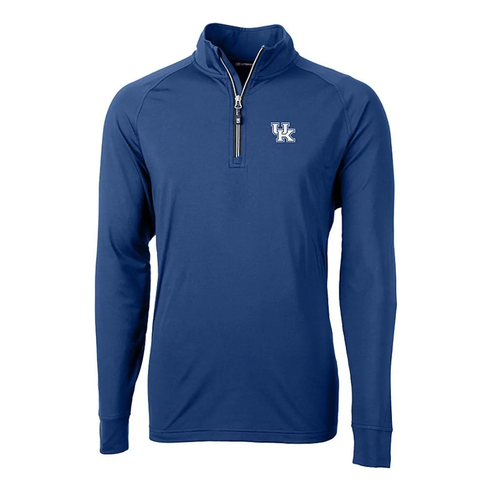 Wildcats | Kentucky Cutter And Buck Adapt Eco Knit 1/4 Zip Pullover Alumni Hall