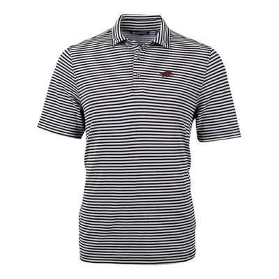 Razorbacks | Arkansas Cutter & Amp ; Buck Striped Virtue Eco Pique Polo Alumni Hall