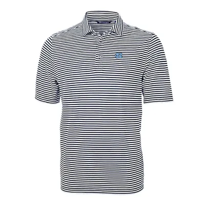 Unc | Cutter & Amp ; Buck Striped Virtue Eco Pique Polo Alumni Hall