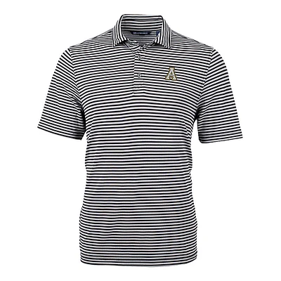 Appalachian State Cutter & Buck Striped Virtue Eco Pique Polo