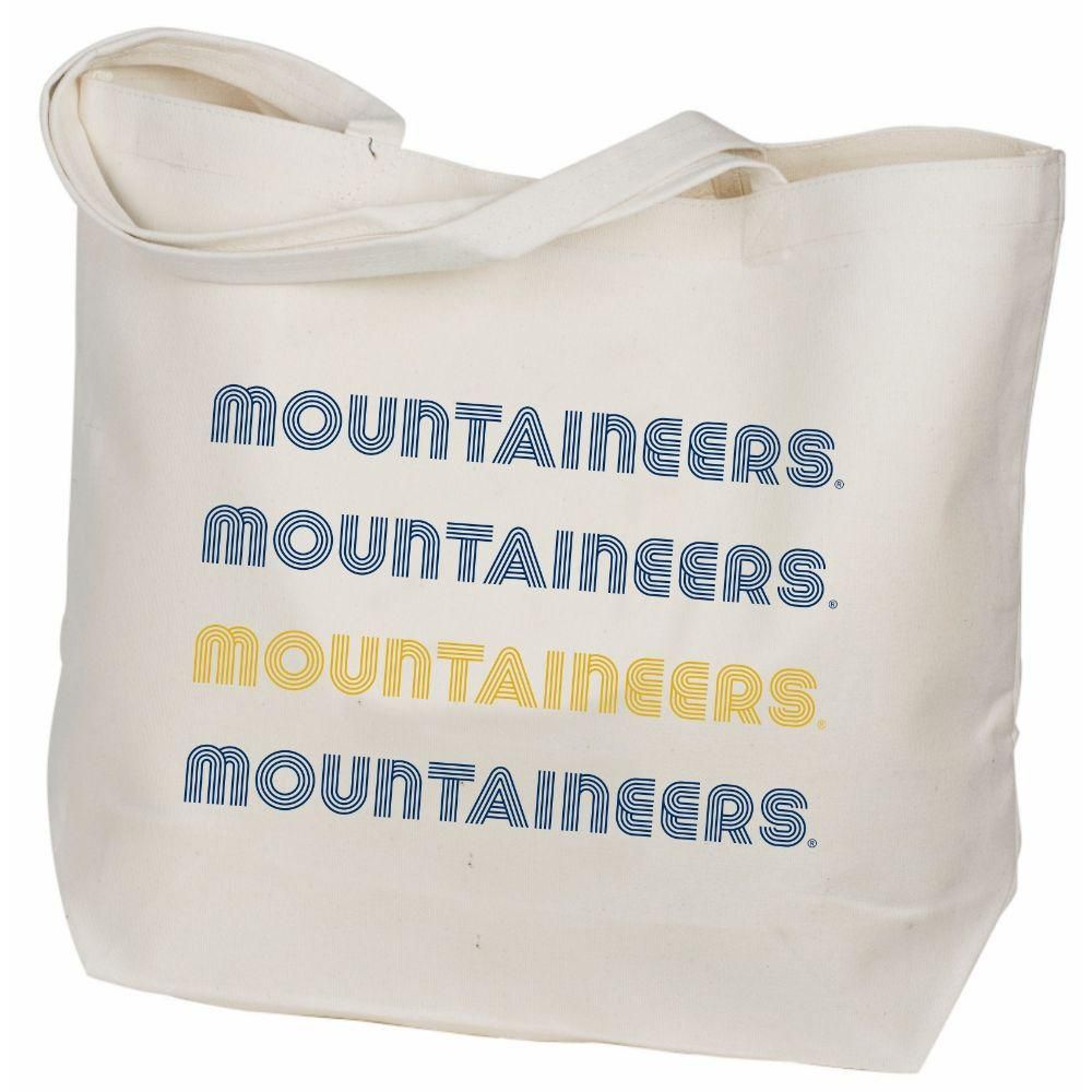  Wvu | West Virginia Canvas Retro Tote | Alumni Hall